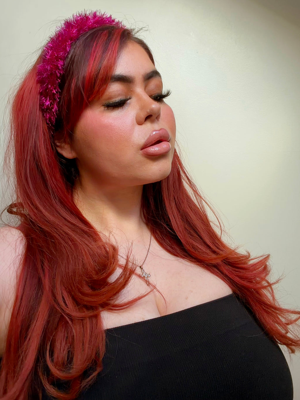 Fluffy Headband/Choker - Diva