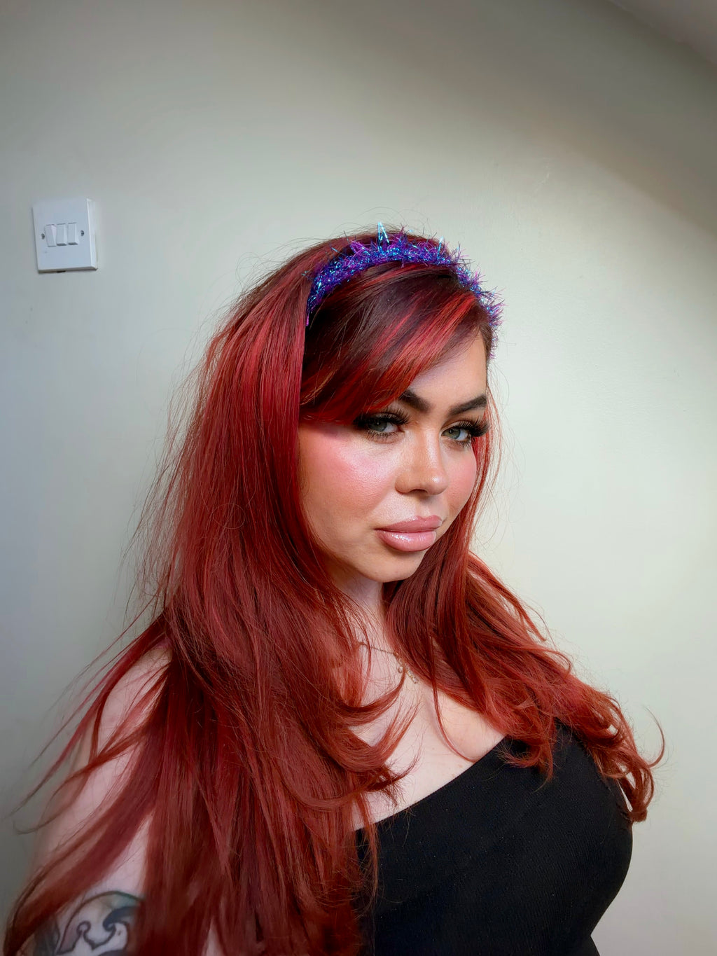 Fluffy Headband/Choker - Mermaid