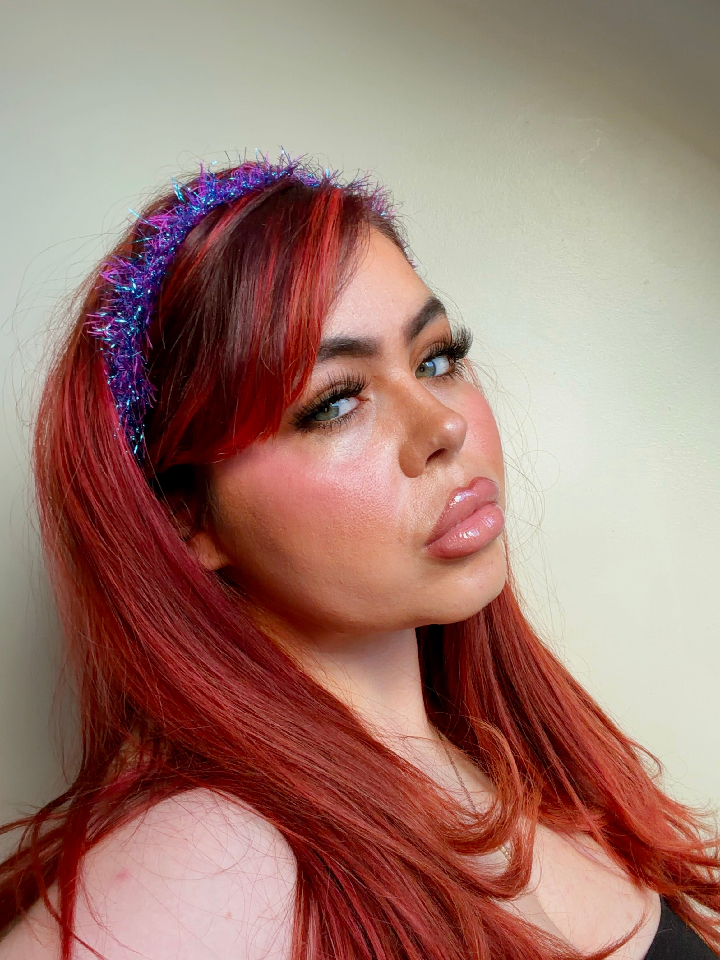 Fluffy Headband/Choker - Mermaid