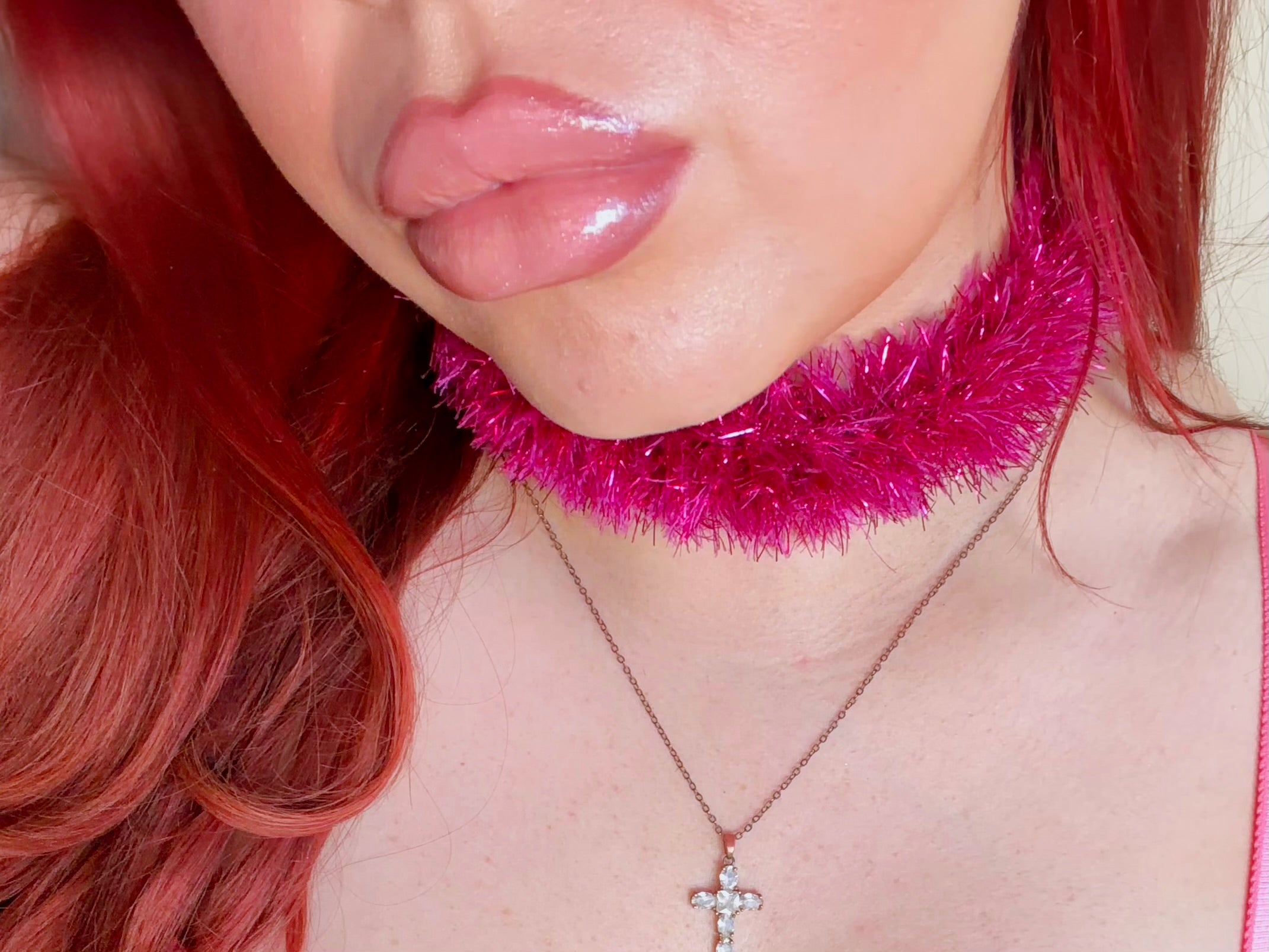 Fluffy Headband/Choker - Diva