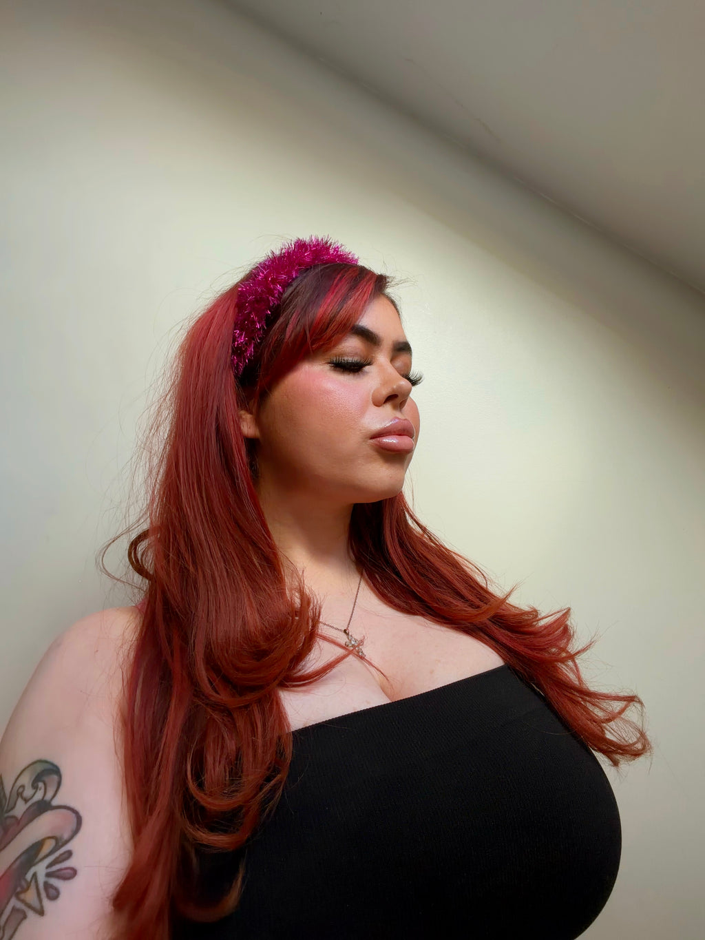 Fluffy Headband/Choker - Diva