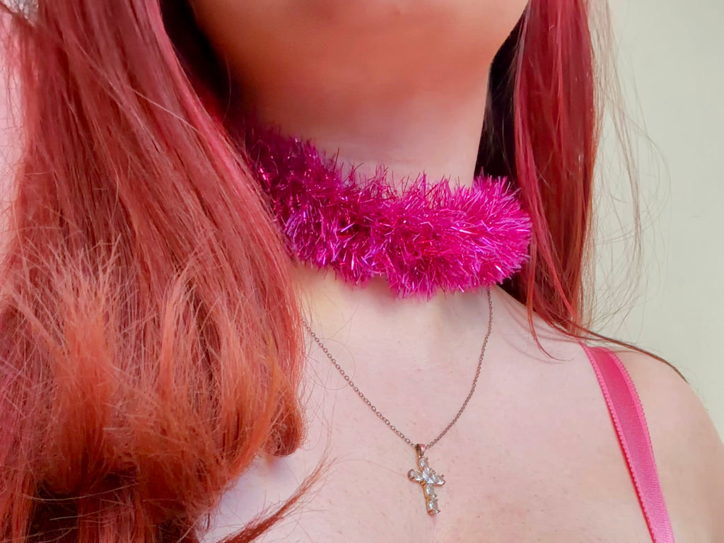 Fluffy Headband/Choker - Diva