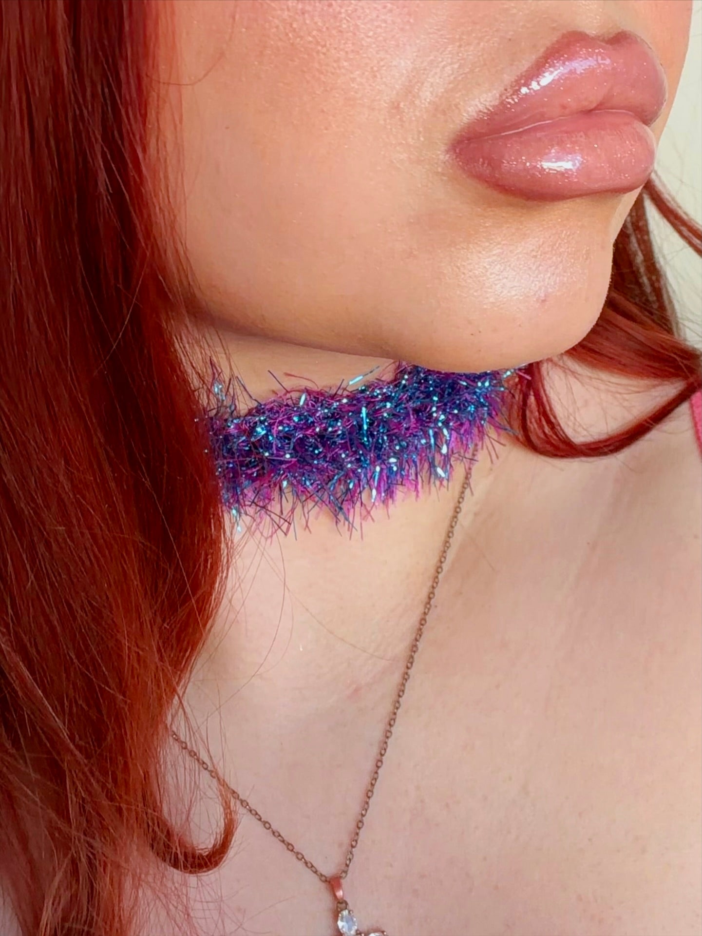 Fluffy Headband/Choker - Mermaid